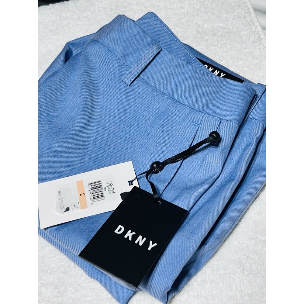 DKNY The Essex Ankle Pant Size 2 NWT Light Blue Slim Leg Business Casual MSRP$99